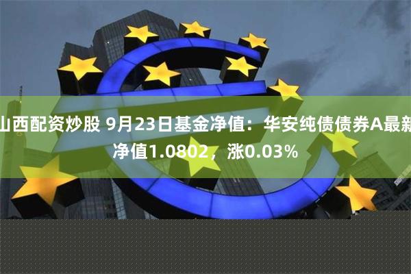 山西配资炒股 9月23日基金净值：华安纯债债券A最新净值1.0802，涨0.03%