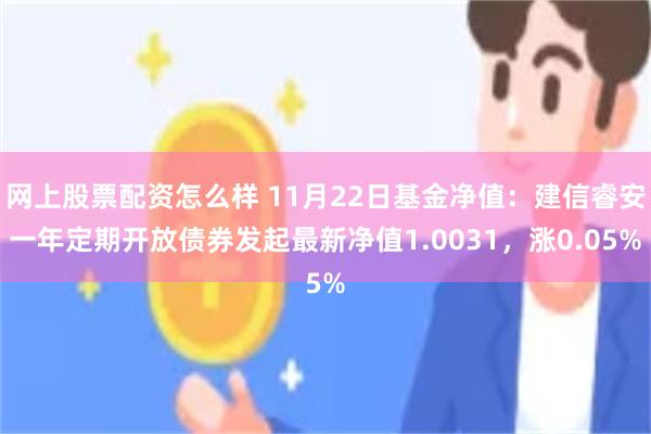 网上股票配资怎么样 11月22日基金净值：建信睿安一年定期开放债券发起最新净值1.0031，涨0.05%