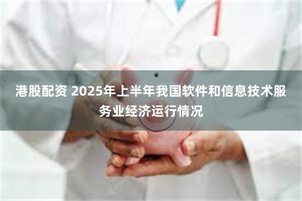 港股配资 2025年上半年我国软件和信息技术服务业经济运行情况
